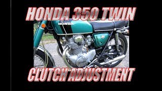 Honda cb350 clutch adjustment