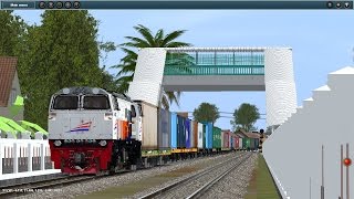 TRAINZ Simulator 2009 : KA Kontainer bersiap memasuki stasiun Pasarturi