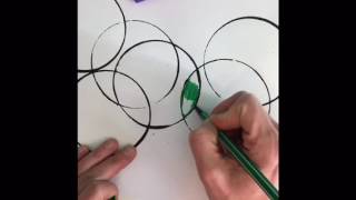 Simple circle colouring craft