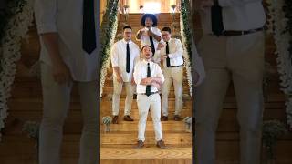 EPIC Groomsmen Entrance to ‘A Thousand Miles’ 🎹😂 | Funniest Wedding Reception Moment! #wedding