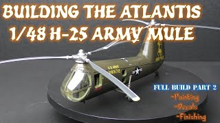 Building the Atlantis / Aurora 1/48 H-25 Army Mule - PART 2 Painting, Decals, & Finishing