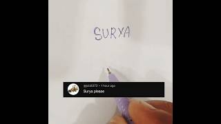 Surya ➡️ logo comment your name #trending #viral #instagram #artist #short