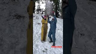 Solang Valley Manali Snowfall - Snowfall  Manali - Snow Video #shorts  #snow