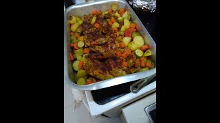 Preparing Baked Chicken and Vegetables | Recipe No. 23