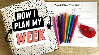 HOW I PLAN MY WEEK: Plan the Week With Me