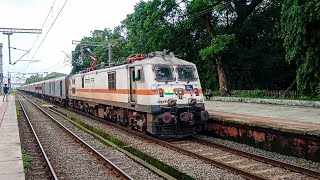 Storming !!! 110 Kmph WAP7 with Two PRESTIGIOUS Trains of Western Railways