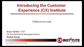 Introducing The Customer Experience (CX) Institute