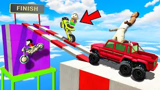 SHINCHAN AND FRANKLIN TRIED THE IMPOSSIBLE WATERTUBE PARKOUR CHALLENGE GTA 5