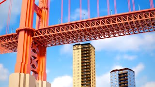 Giant Bridge Collapses On Building - Teardown