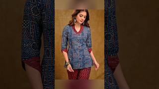 Sindhi Ajrak Style Dress||Ajrak Dress Designs 2024||#shorts