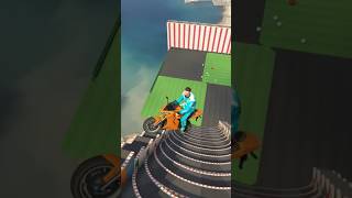 Bike stunt gta 5 mega ramp #gta #megaramp #shorts