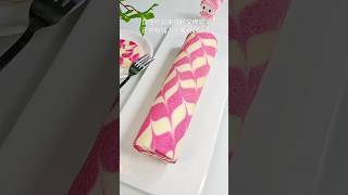 Strawberry Flavored Cream Roll|Easy Tea Time Recipe|How To Make Cream Roll At Home|Bake & Celebrate