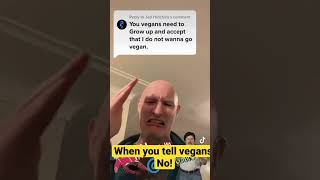 Veganandy crying over the word. No #comedy #funny