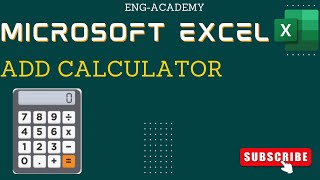 How to Add and Remove Calculator in MS Excel