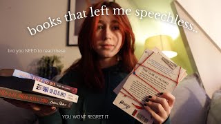 you NEED to read these books *speechless* | book recommendation