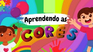 Aprendendo as cores azul, amarelo,vermelho,rosa,roxo,marrom,verde,branco,preto e cinza.