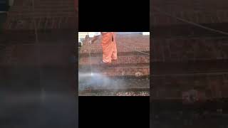 Pressure washing a filthy brick staircase #satisfyingpressurewashing #pressurewash