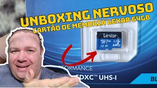 Barato, Unboxing Nervoso Cartão de Memoria Lexar 64GB [Cartão Micro SD] #impostoéroubo