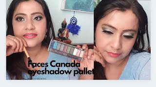 Faces Canada ulimate pro eyeshadow pallet for blue eye makeup