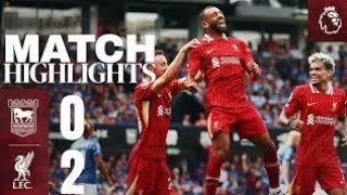 HIGHLIGHTS: Jota Goal & Salah Opening Day Record in Premier League | Ipswich Town 0-2 Liverpool