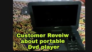 cutomer review about 10 inch portable dvd player