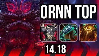 ORNN vs DARIUS (TOP) | 5/1/9, 500+ games | EUW Diamond | 14.18