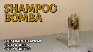 SHAMPOO BOMBA CASEIRO PARA CRESCIMENTO DE CABELO