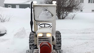 1969 PK Case 442 GO PRO HD snowblowing after the storm . Little brother of 448, 446 and 444 TRACTEUR