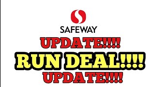 RUN DEAL UPDATE AT SAFEWAY/ACME!