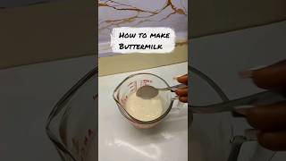 How to make buttermilk. #youtubeshorts #buttermilk #buttermilkrecipe