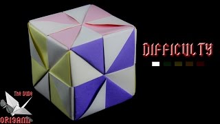 [ORIGAMI TUTORIAL] "Pinwheel" Cube || Decorations/Ornaments/Beginners/Easy