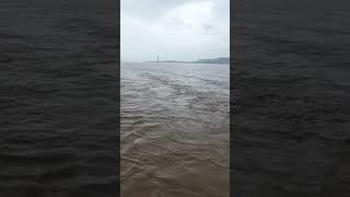 Crossing Mighty Godavari River #godavari #monsoon #train #telanganaexpress #indianrailways #viral