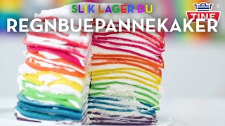 HAPPY PRIDE! Her er oppskrift på regnbuepannekaker | En hyllest fra Christer og oss i TINE Kjøkken❤️