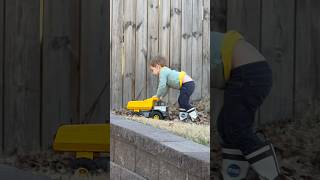 #boy with his #dumptruck