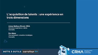 L’acquisition de talents : une expérience en trois dimensions