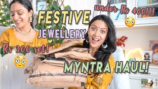 (under Rs 400) festive jewellery myntra haul | wedding jewellery & accessories | Meghna Verghese