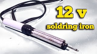 How to make 12v soldring iron|DC soldring iron|soldring machine|Homemade solder|@MAJDIY.7