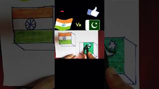 Indian flag 3D art  Most powerful country flag 🇮🇳 vs 🇵🇰 #3dprinting #trending #art #viral #shorts