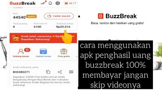 aplikasi penghasil uang buzzbreak real membayar// langsung cair