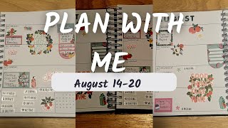 August 14-20 Agenda 52 Self Care Plan With Me