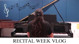 College GRADUATING Piano Recital Week vlog