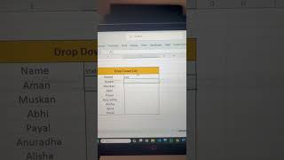 How to create a dropdown list in excel - #excel #shortsvideo #education #excelshorts #ytstudio