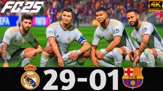 FC 25 - What Happen If Ronaldo Messi Neymar And Mbappe Play Together On Real Madrid