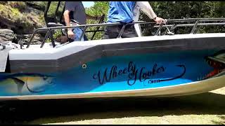 Sealegs on 3.5 Ton Alluminium Skiboat