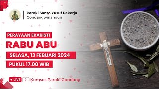 PERAYAAN EKARISTI RABU ABU - Selasa, 13 Febuari 2023