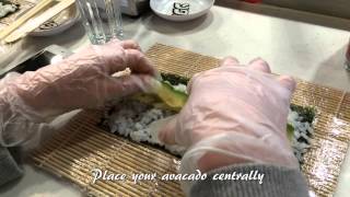 Yo! Sushi Sushi School - Making Avocado Maki