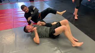 Shoulder crunch to sumi gaeshi to americana : Moncaio Brothers JiuJitsu