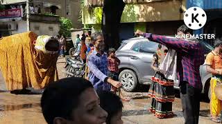 Tiger Dance 🥰Durga puja vasani !! fonny dance!! Aunty