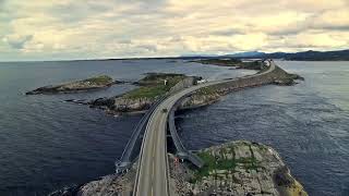 MOST BEAUTIFUL AND DANGEROUS HIGHWAY ROAD IN WORLD  NORWAY ATLANTIC ROAD