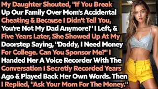 Daughter Cover My Wife's Cheating I Divorced My Wife Remove Daughter From My Will Audio Story